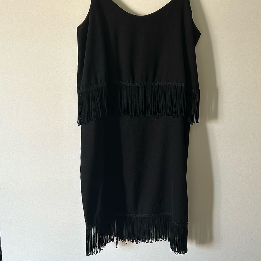 Black modern flapper dress